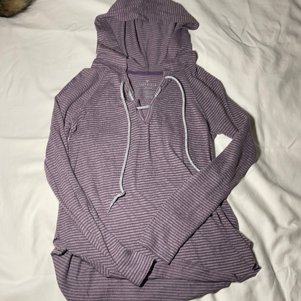 American Eagle purple/gray sweatshirt (medium)